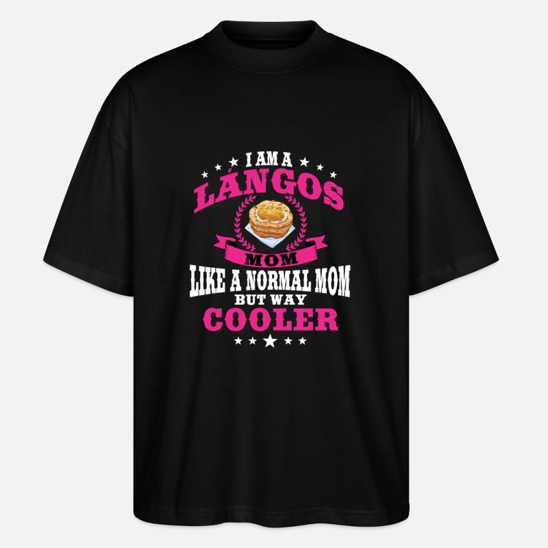 Langos Mama - Stanley/Stella Oversized Unisex Bio T-Shirt Blaster 2.0 - Schwarz