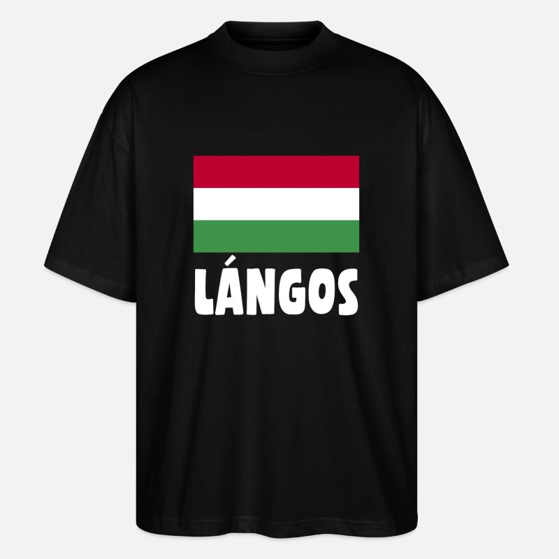 Langos - T-shirt bio Blaster 2.0 coupe oversize Stanley/Stella Unisexe - noir