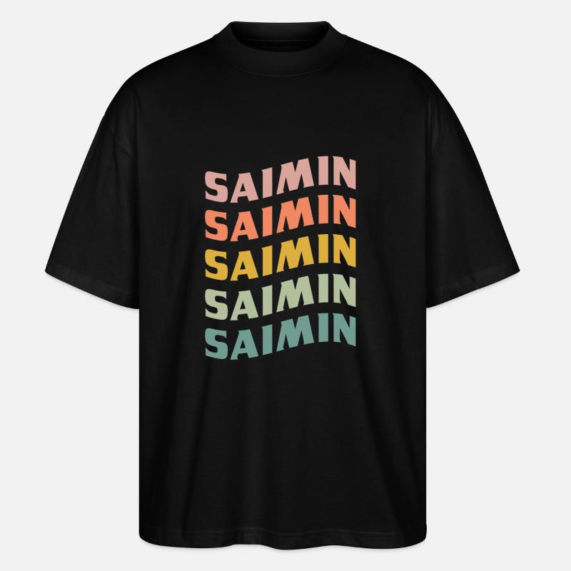 Saimin - T-shirt bio Blaster 2.0 coupe oversize Stanley/Stella Unisexe - noir