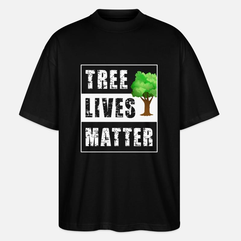 Arbres - T-shirt bio Blaster 2.0 coupe oversize Stanley/Stella Unisexe - noir