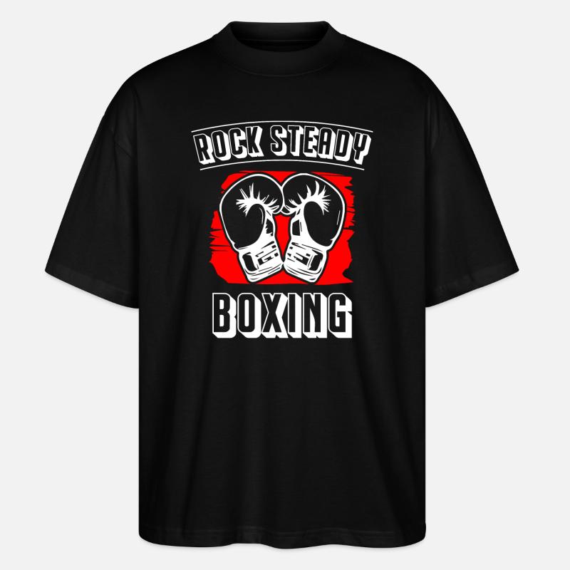 Boxe Rock Steady - T-shirt bio Blaster 2.0 coupe oversize Stanley/Stella Unisexe - noir