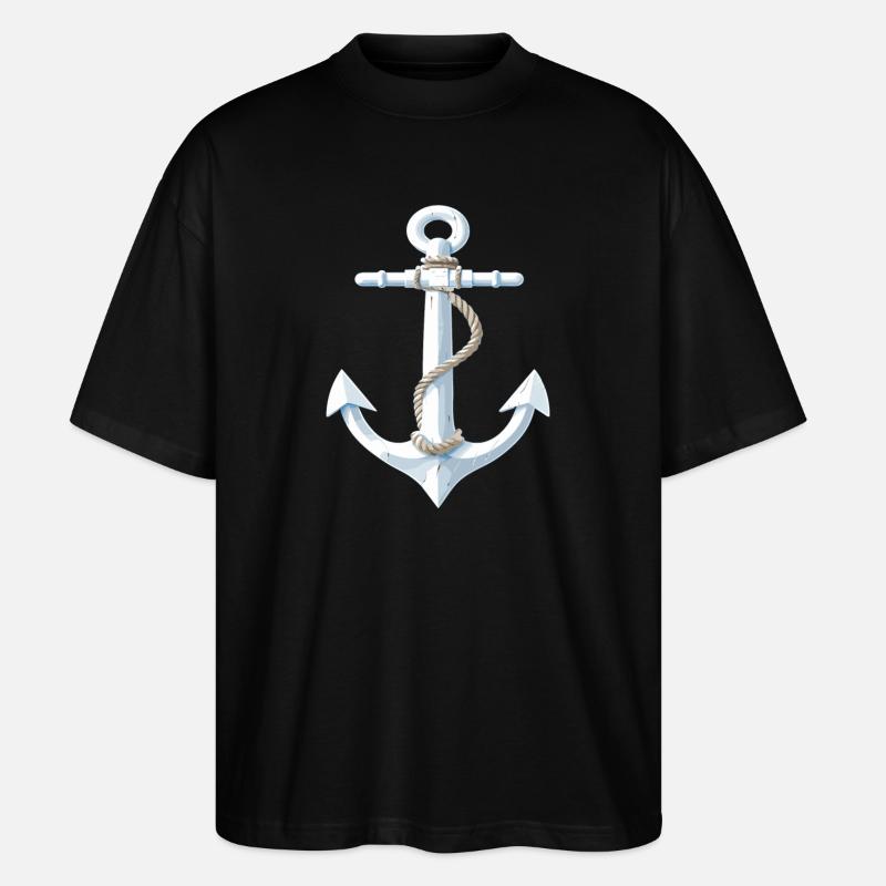 Conception d’ancre cool - T-shirt bio Blaster 2.0 coupe oversize Stanley/Stella Unisexe - noir