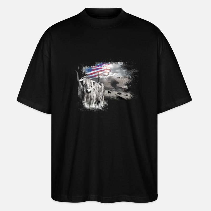 kl_linedance24a - Stanley/Stella Oversized Unisex Bio T-Shirt Blaster 2.0 - Schwarz