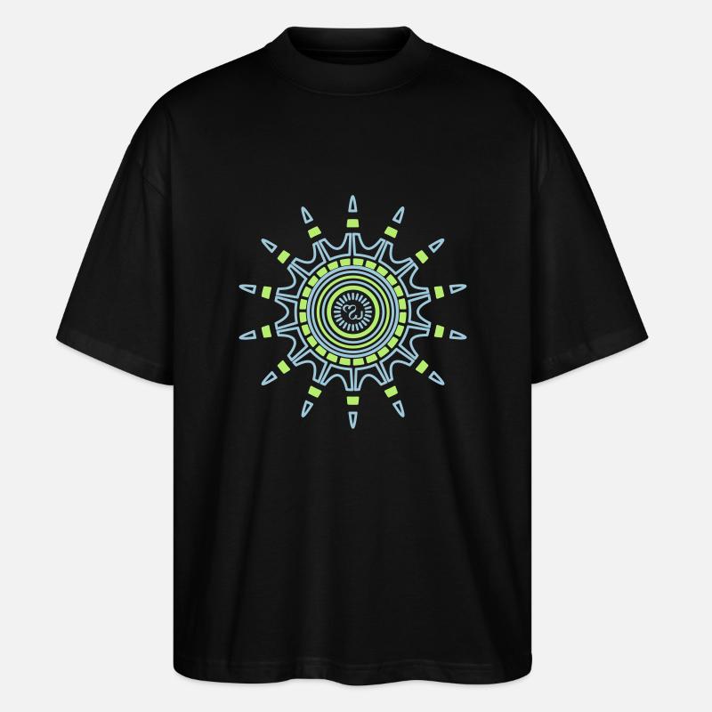 Mindwave Sun - Stanley/Stella Oversized Unisex Bio T-Shirt Blaster 2.0 - Schwarz