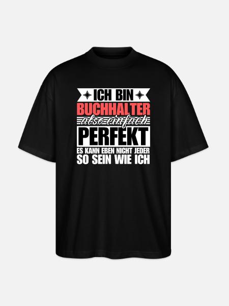 Perfekter Perfekter - Stanley/Stella Oversized Unisex Bio T-Shirt Blaster 2.0 - Schwarz