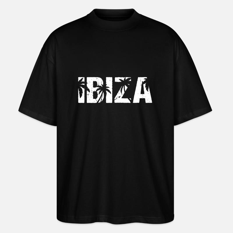 Palmiers d’Ibiza - T-shirt bio Blaster 2.0 coupe oversize Stanley/Stella Unisexe - noir