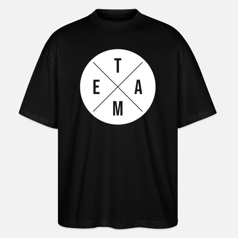 Cercle d’équipe - T-shirt bio Blaster 2.0 coupe oversize Stanley/Stella Unisexe - noir