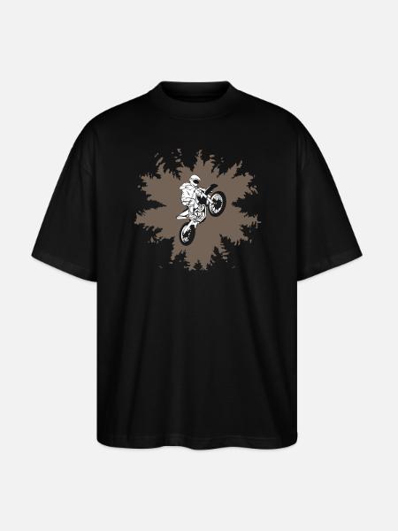 Love is Nature Motocross - Stanley/Stella Oversized Unisex Organic T-shirt Blaster 2.0 - black
