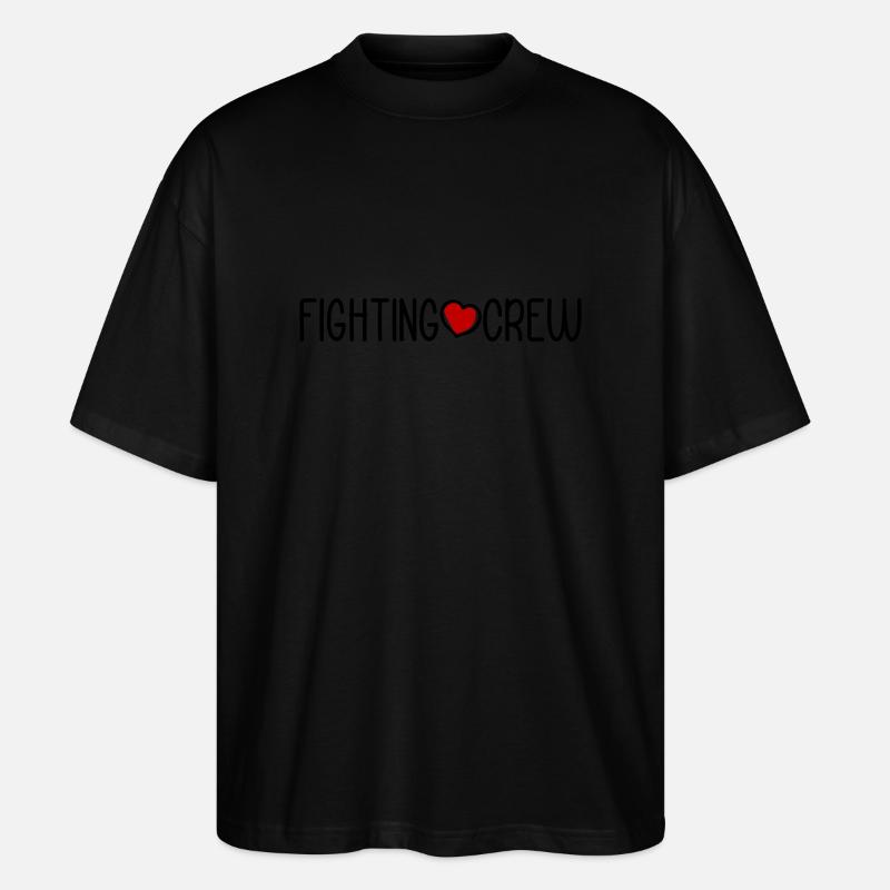 Fighting Crew - Stanley/Stella Oversized Unisex Bio T-Shirt Blaster 2.0 - Schwarz