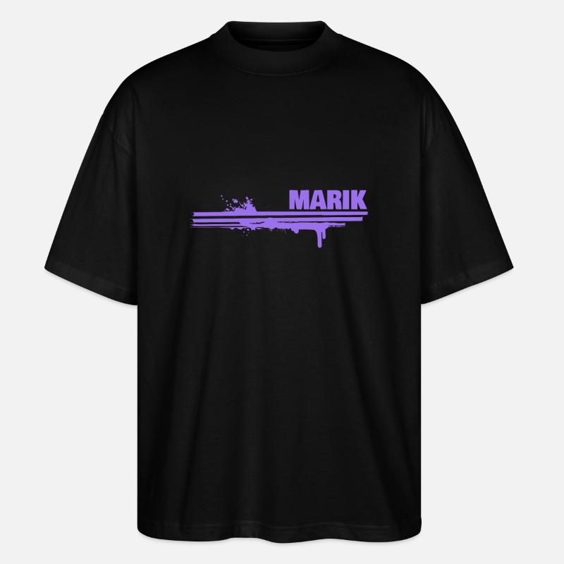 Cadeau pour Marik - T-shirt bio Blaster 2.0 coupe oversize Stanley/Stella Unisexe - noir
