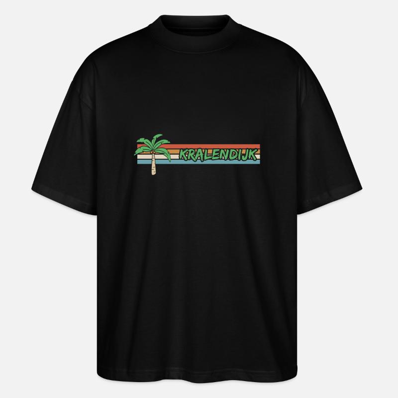Urlaub Kralendijk - Stanley/Stella Oversized Unisex Bio T-Shirt Blaster 2.0 - Schwarz