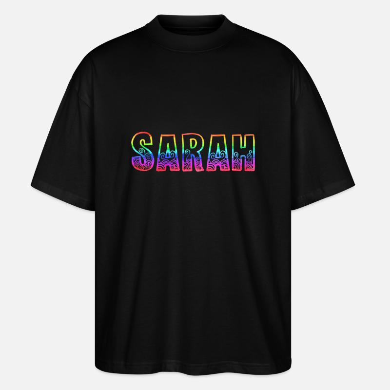 sarah rs regenbogen - Stanley/Stella Oversized Unisex Bio T-Shirt Blaster 2.0 - Schwarz