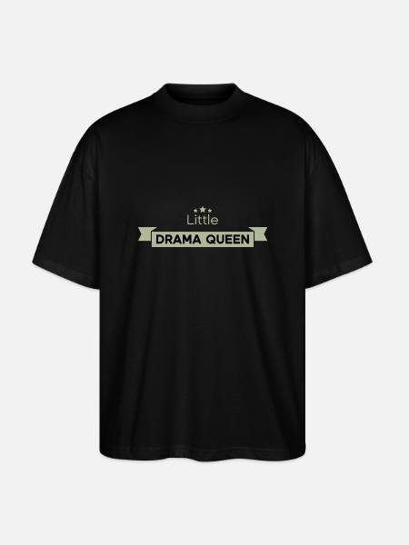 Little Drama Queen - Stanley/Stella Oversized Unisex Organic T-shirt Blaster 2.0 - black