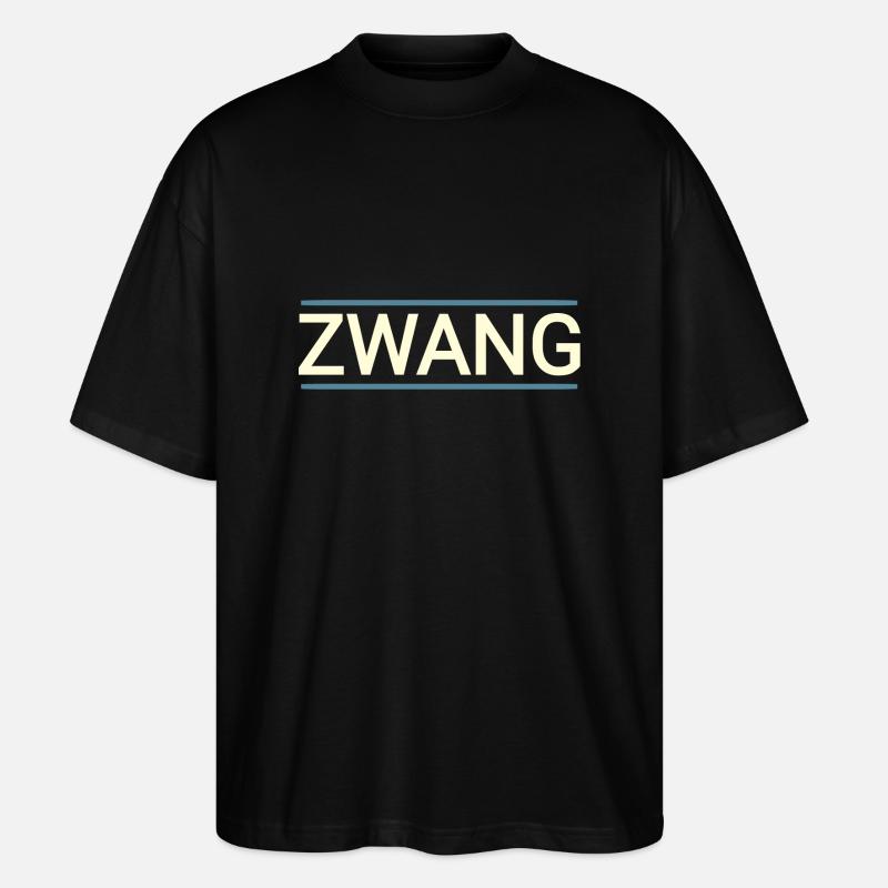 Compulsion baiger text - Stanley/Stella Oversized Unisex Organic T-shirt Blaster 2.0 - black