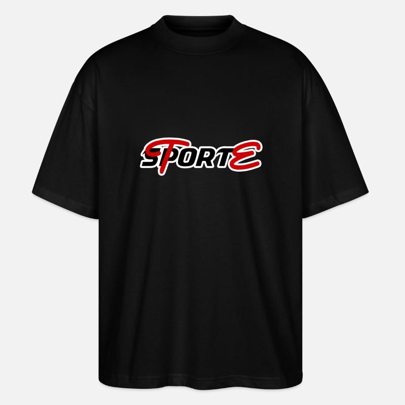 SPORTE - Stanley/Stella Oversized Unisex Bio T-Shirt Blaster 2.0 - Schwarz