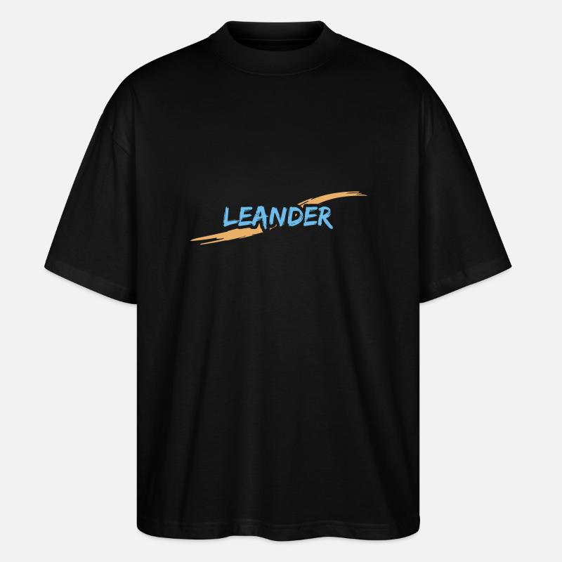 Leander Leander - Stanley/Stella Oversized Unisex Bio T-Shirt Blaster 2.0 - Schwarz