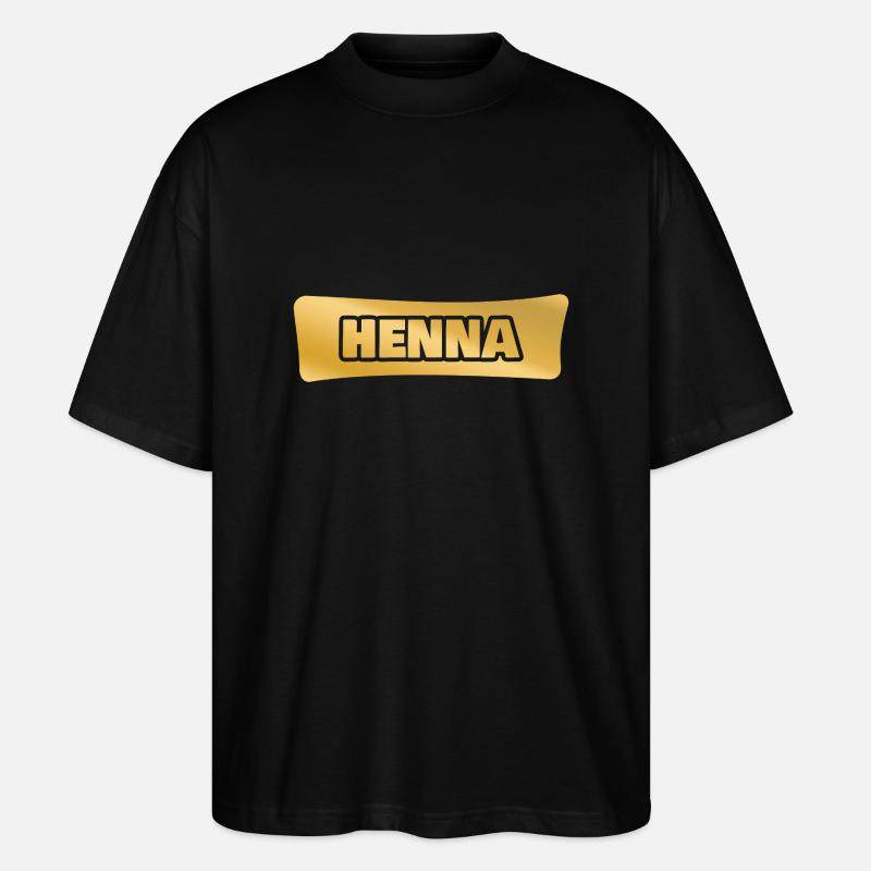 Henna - Stanley/Stella Oversized Unisex Bio T-Shirt Blaster 2.0 - Schwarz