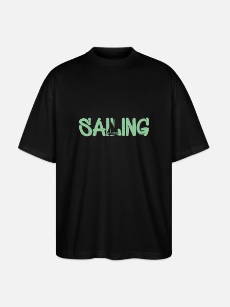 Seglen Segelschiff Segler Sailing - Stanley/Stella Oversized Unisex Bio T-Shirt Blaster 2.0 - Schwarz