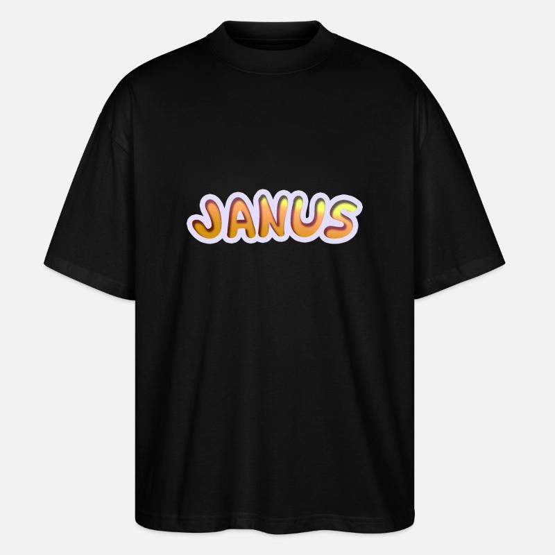 Janus - T-shirt bio Blaster 2.0 coupe oversize Stanley/Stella Unisexe - noir
