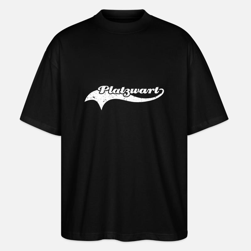 platzwart verwittert - Stanley/Stella Oversized Unisex Bio T-Shirt Blaster 2.0 - Schwarz