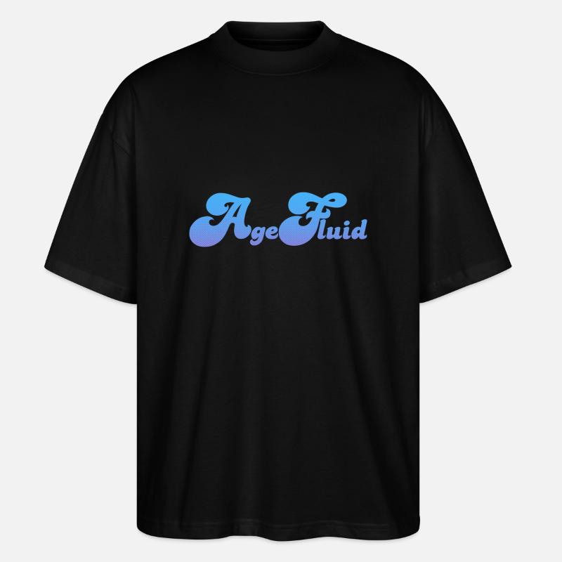 Agefluid - Stanley/Stella Oversized Unisex Bio T-Shirt Blaster 2.0 - Schwarz