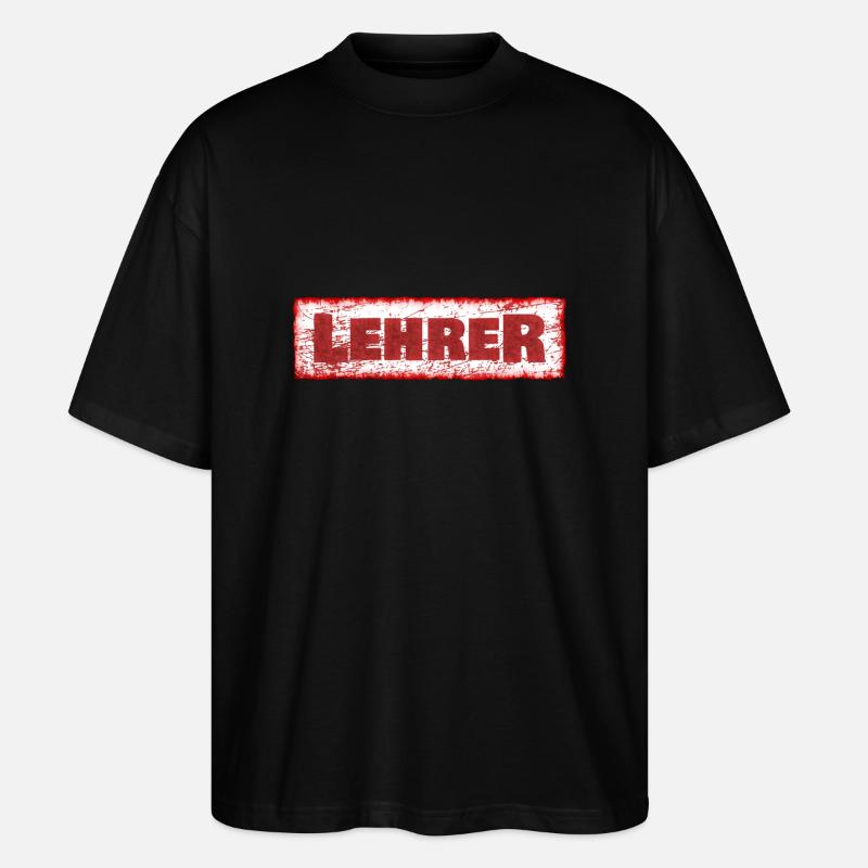Job Lehrer - Stanley/Stella Oversized Unisex Bio T-Shirt Blaster 2.0 - Schwarz