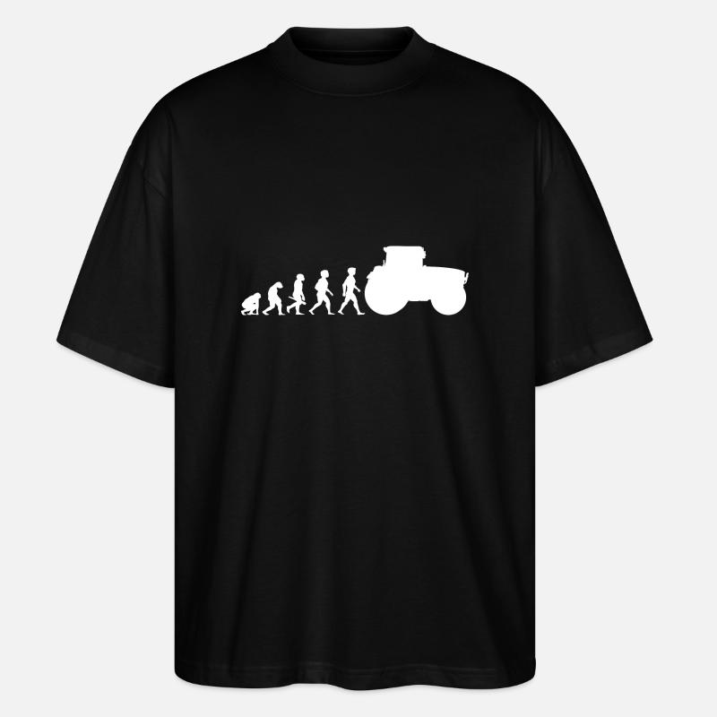 Evolution tracteur tracteur tracteurs - T-shirt bio Blaster 2.0 coupe oversize Stanley/Stella Unisexe - noir