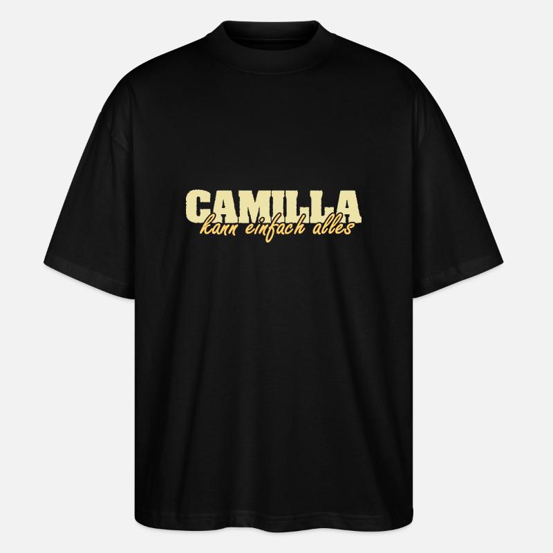 Mme Camilla - T-shirt bio Blaster 2.0 coupe oversize Stanley/Stella Unisexe - noir