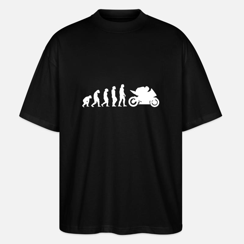 Evolution de la moto - T-shirt bio Blaster 2.0 coupe oversize Stanley/Stella Unisexe - noir