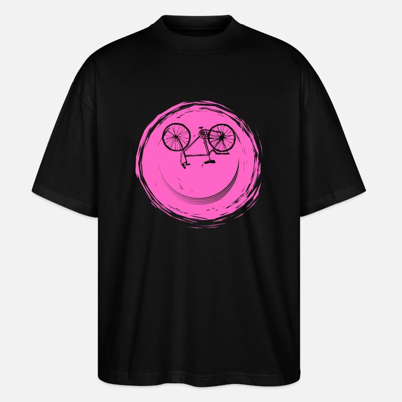 Face de vélo - T-shirt bio Blaster 2.0 coupe oversize Stanley/Stella Unisexe - noir