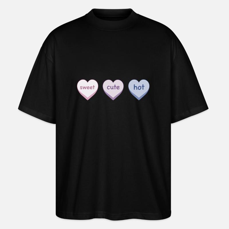 Süß süß heiß - Stanley/Stella Oversized Unisex Bio T-Shirt Blaster 2.0 - Schwarz