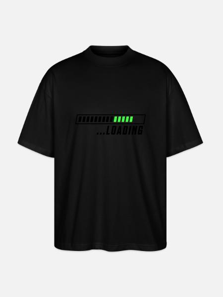 Loading loading bar - Stanley/Stella Oversized Unisex Organic T-shirt Blaster 2.0 - black