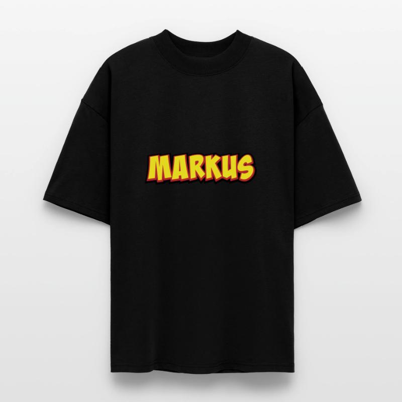 Markus First Name Gift Stanley/Stella Oversized Unisex Organic T-shirt Blaster 2.0