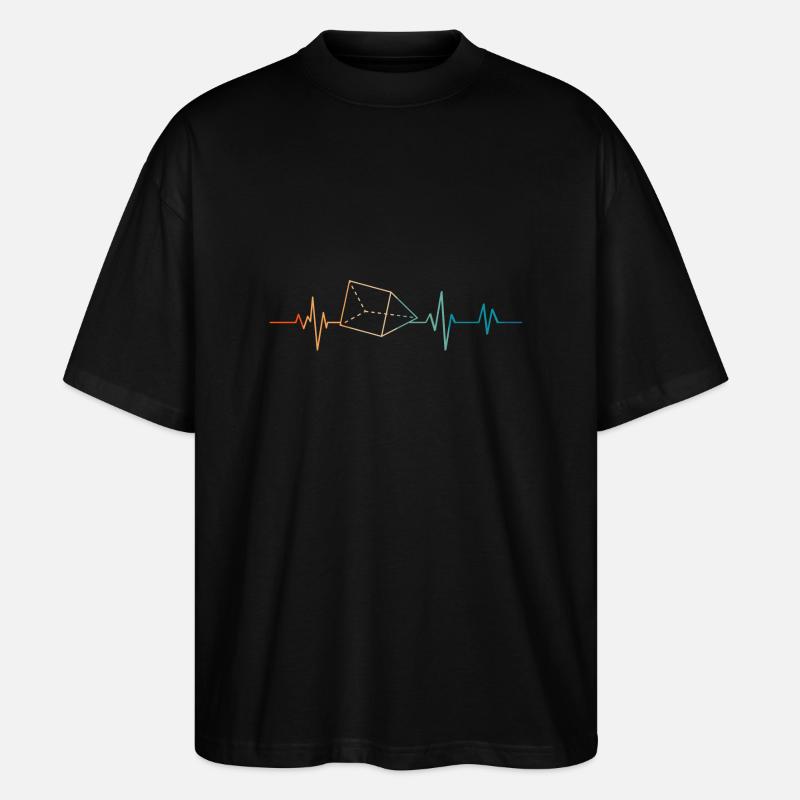 Retro Heartbeat Prisma - Stanley/Stella Oversized Unisex Bio T-Shirt Blaster 2.0 - Schwarz