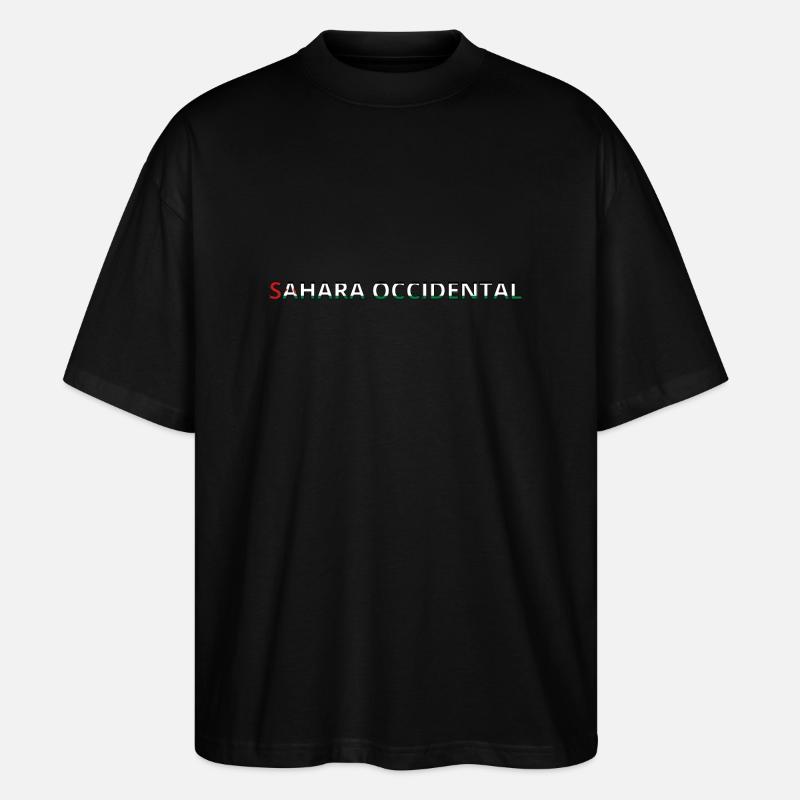 Drapeau Sahara Occidental - T-shirt bio Blaster 2.0 coupe oversize Stanley/Stella Unisexe - noir