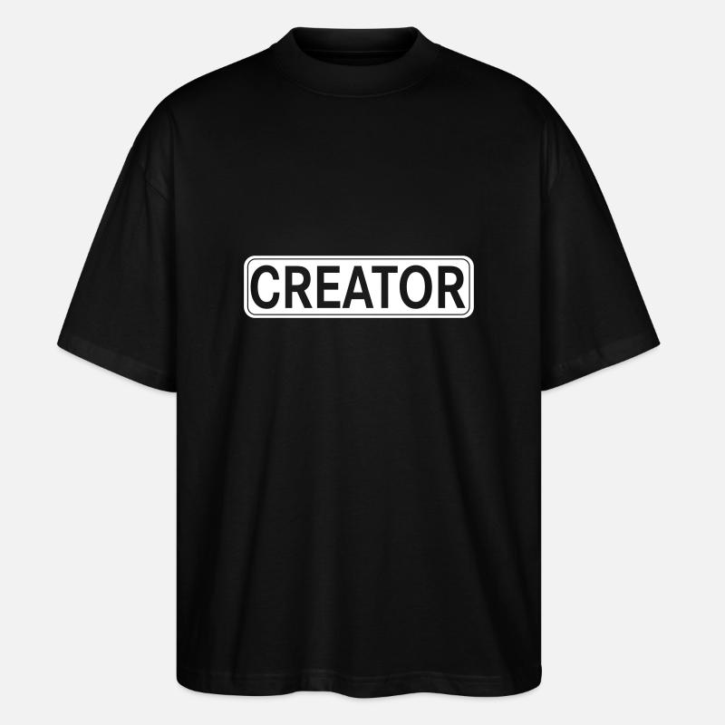 Creator Design - Stanley/Stella Oversized Unisex Bio T-Shirt Blaster 2.0 - Schwarz