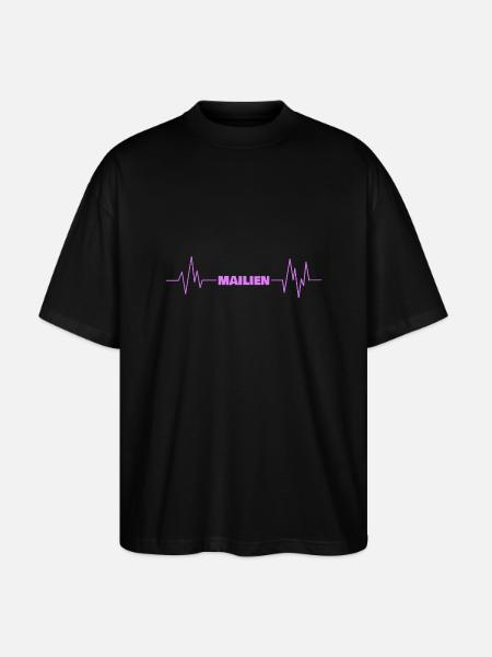 Geschenk für Mailien - Stanley/Stella Oversized Unisex Bio T-Shirt Blaster 2.0 - Schwarz