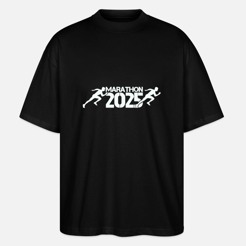 Marathon 2025 - T-shirt bio Blaster 2.0 coupe oversize Stanley/Stella Unisexe - noir