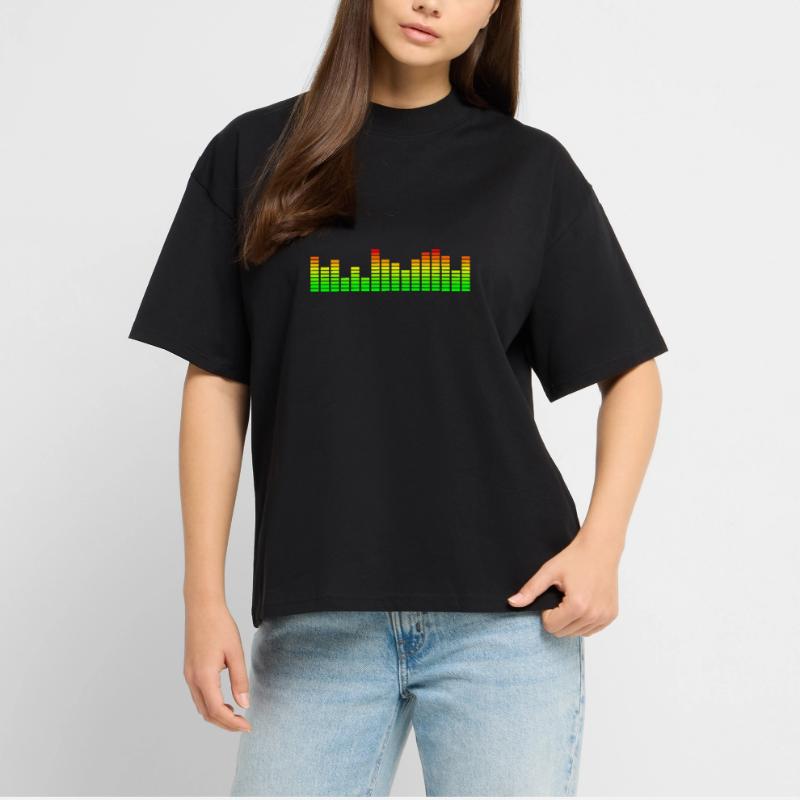 Music equalizer & visualizer Stanley/Stella Oversized Unisex Organic T-shirt Blaster 2.0
