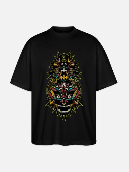 TOTEM TECHNO - T-shirt bio Blaster 2.0 coupe oversize Stanley/Stella Unisexe - noir