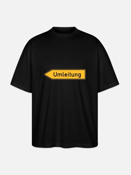 Umleitung Links - Stanley/Stella Oversized Unisex Bio T-Shirt Blaster 2.0 - Schwarz
