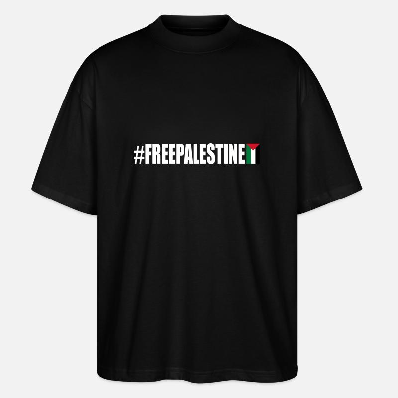 Free palestine - Stanley/Stella Oversized Unisex Bio T-Shirt Blaster 2.0 - Schwarz