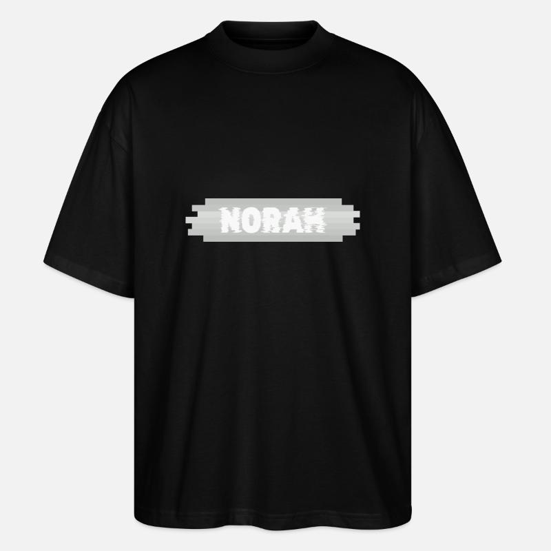 Name Norah - Stanley/Stella Oversized Unisex Bio T-Shirt Blaster 2.0 - Schwarz