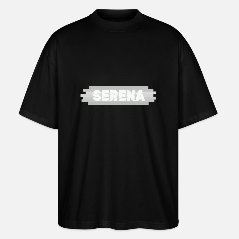 Serena als Name - Stanley/Stella Oversized Unisex Bio T-Shirt Blaster 2.0 - Schwarz