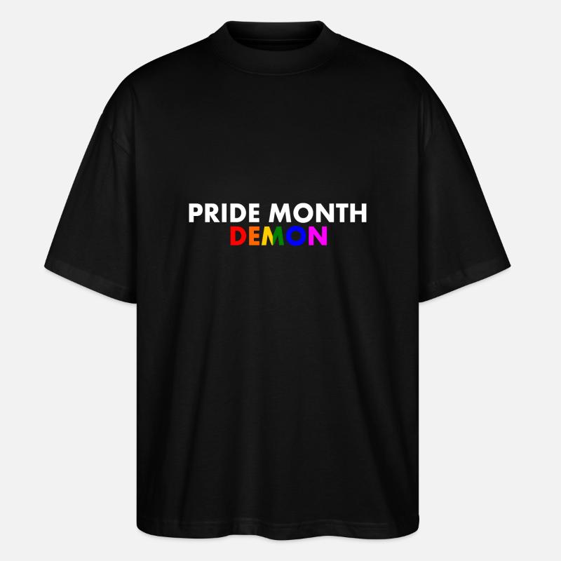 pride month demon - T-shirt bio Blaster 2.0 coupe oversize Stanley/Stella Unisexe - noir