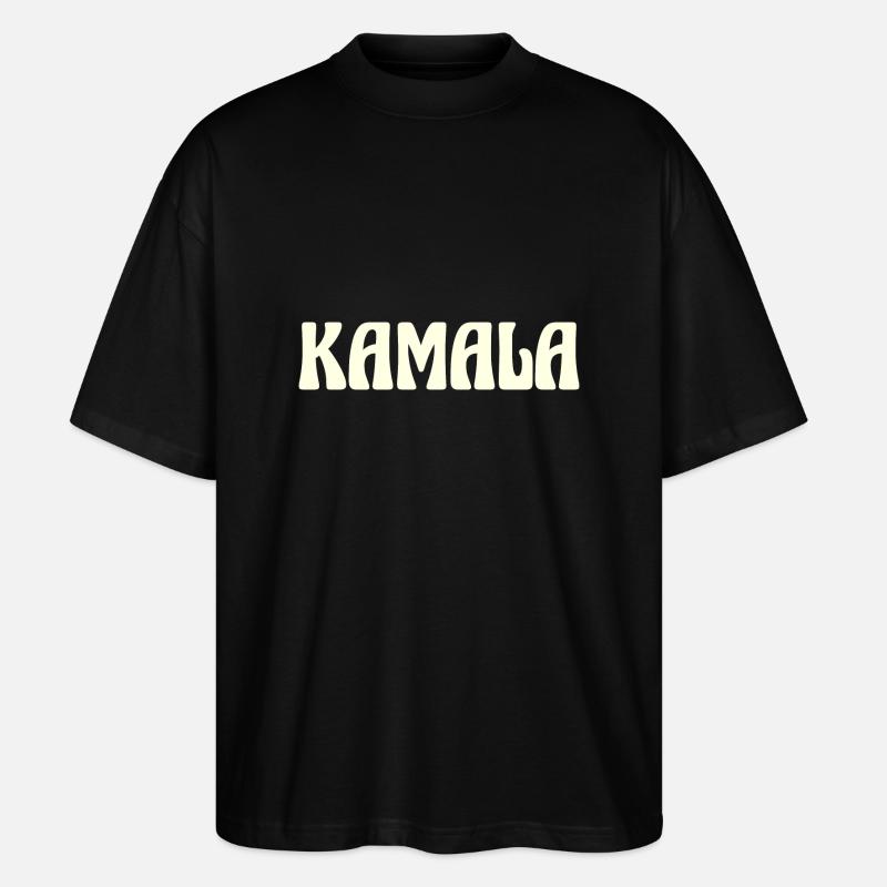 Kamala Nom Texte - T-shirt bio Blaster 2.0 coupe oversize Stanley/Stella Unisexe - noir