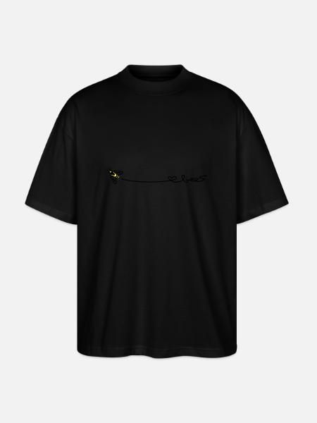 love bees - Stanley/Stella Oversized Unisex Bio T-Shirt Blaster 2.0 - Schwarz