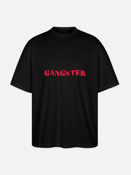gangsters - T-shirt bio Blaster 2.0 coupe oversize Stanley/Stella Unisexe - noir
