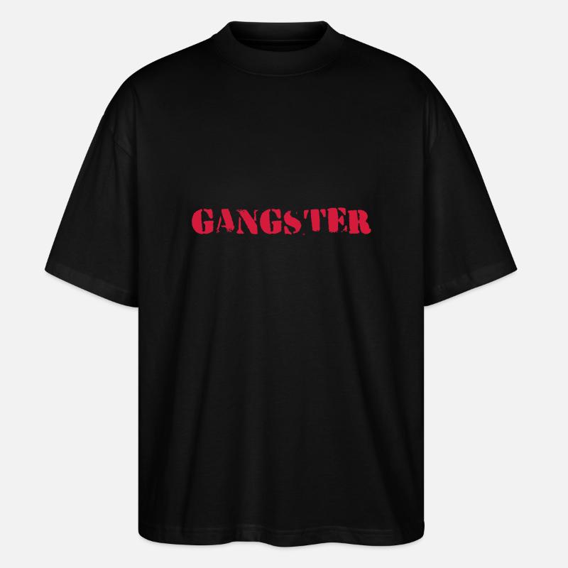 Gangster - Stanley/Stella Oversized Unisex Bio T-Shirt Blaster 2.0 - Schwarz