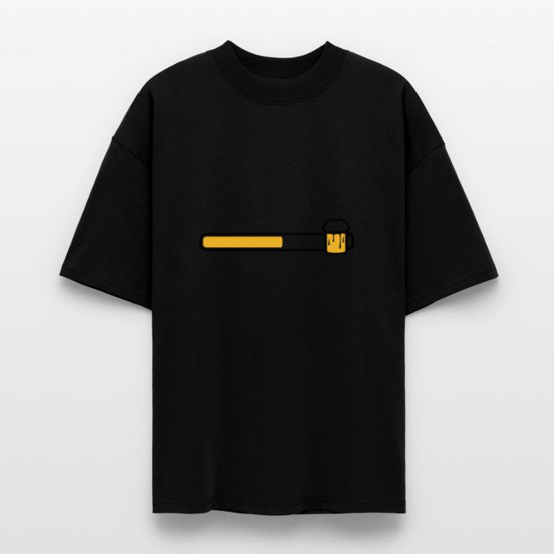 code à barres texte logo conception chargement tél T-shirt bio Blaster 2.0 coupe oversize Stanley/Stella Unisexe